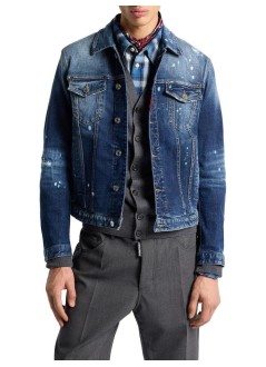 dsquared outerwear mandan jean jacket - s74am1693s30664 470