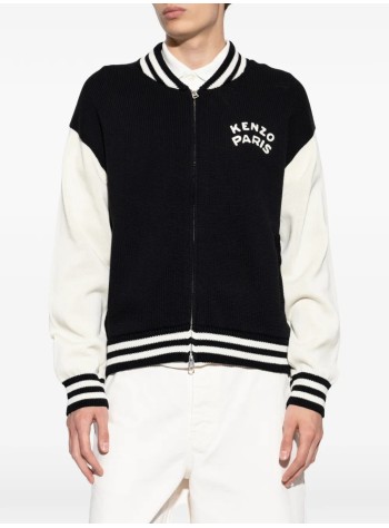 kenzo outerwear hombre kenzo paris emblem zip up cardigan - fg65ca8053ec 99j 2