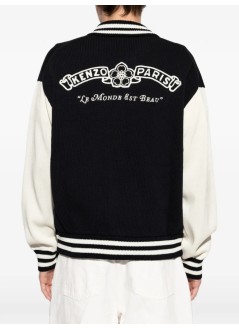kenzo outerwear hombre kenzo paris emblem zip up cardigan - fg65ca8053ec 99j