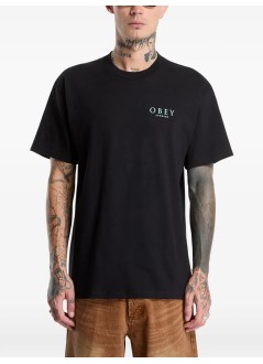 obey t-shirt manobey flores robus - 165264430 blk
