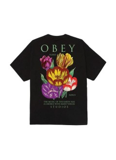 obey t-shirt manobey flores robus - 165264430 blk
