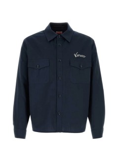 kenzo outerwear hombre kenzo varsity overshirt - fg65ch5489pk 76