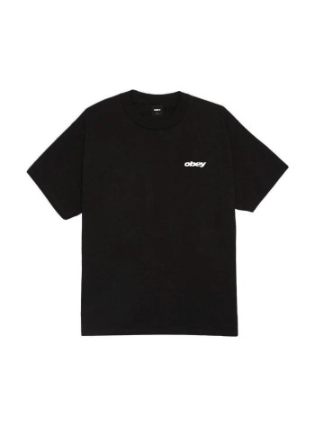 obey t-shirt manobey vhs - 165264440 blk