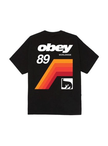 obey t-shirt manobey vhs - 165264440 blk 2
