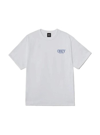 obey t-shirt manobey lucky cat - 165264443 wht