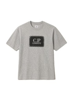 c.p.company t-shirt man30/1 jersey short sleeve logo label t-shirt - rccmts723a005100w m94