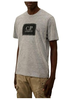 c.p.company t-shirt man30/1 jersey short sleeve logo label t-shirt - rccmts723a005100w m94