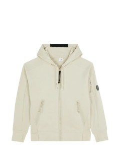 c.p.company sweater mandiagonal raised fleece hooded zip lens sweatshirt - 21cmss716a005086w 120