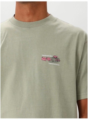 new amsterdam t-shirt manlilies tee sea - 2602094003 grass 2