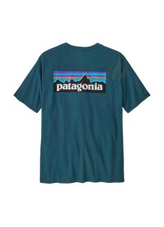 patagonia t-shirt manm's p-6 logo responsibili-tee - 38504 glcb