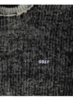 obey sweater manobey vernon zip jacket - 151000109 dkb