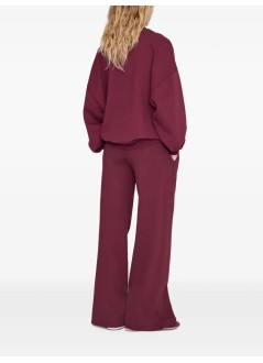 anine bing sweater womanmiles sweatshirt collegiate - a0812776bgn27 burgundy