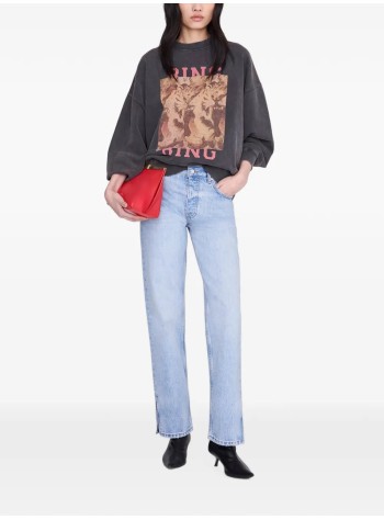 anine bing sweater womanmiles sweatshirt tiger bing - a0812905wbl1 black 2