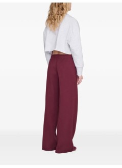 anine bing pant  womankacey jogger - a0312906bgn27 burgundy