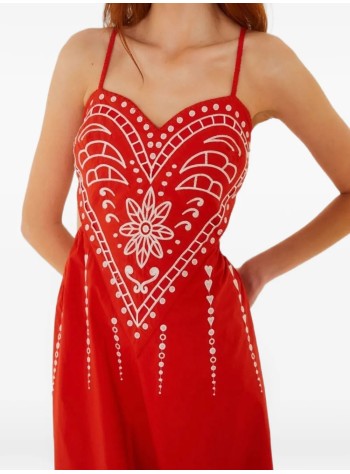 farm rio dress womanheart richilieur sleeveless midi dress - 355789 l0033 2