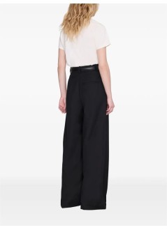 anine bing top womanshelley tee - a0812851wht02 ecru