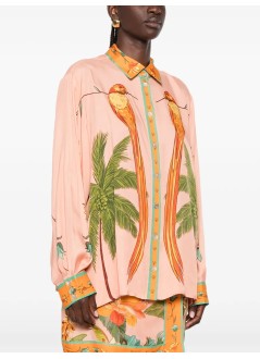 farm rio shirt womanbirds shirt - 356447 25254
