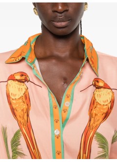 farm rio shirt womanbirds shirt - 356447 25254