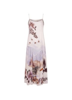 farm rio dress womantoile de rio off-white maxi sleveless dress - 360480 26091