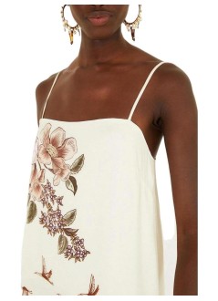 farm rio dress womantoile de rio off-white maxi sleveless dress - 360480 26091