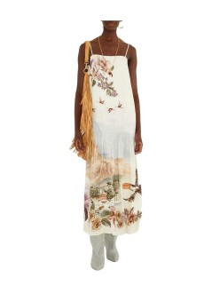 farm rio dress womantoile de rio off-white maxi sleveless dress - 360480 26091