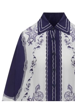 farm rio shirt womancoast scarf off-white shirt - 360773 25246
