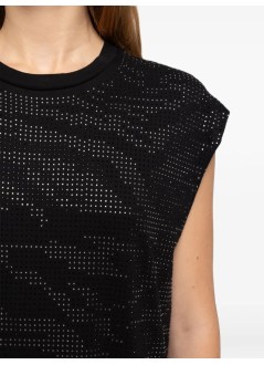 zadig & voltaire dress womanroe hc strass zebre - jwdr01150 011
