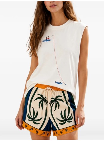 farm rio short pant womantropical graphic shorts - 356472 26009 2