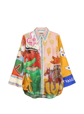 alémais shirt womanmlak silk shirt - 7666t multi