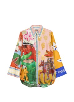 alémais shirt womanmlak silk shirt - 7666t multi