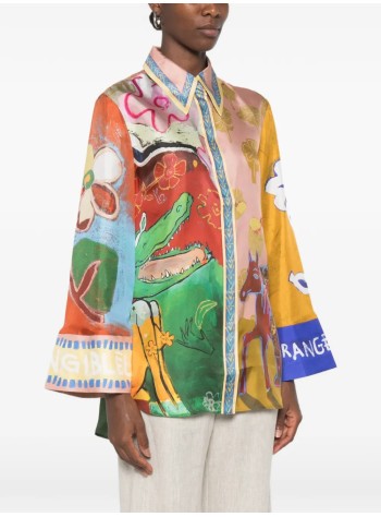 alémais shirt womanmlak silk shirt - 7666t multi 2