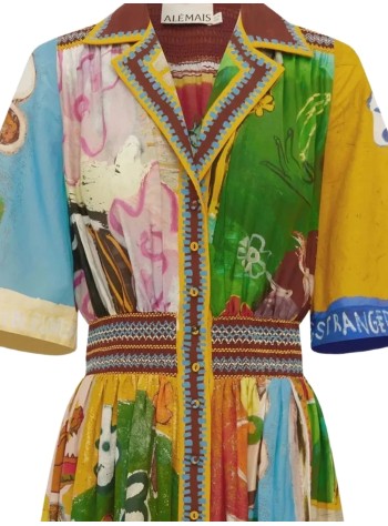 alémais dress womanmlak shirtdress - 7668d multi 2