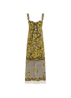 alémais dress womanmona midi dress - 7247d yellow