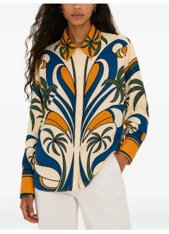 farm rio shirt womantropical graphic shirt - 356471 26009