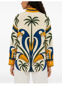 farm rio shirt womantropical graphic shirt - 356471 26009
