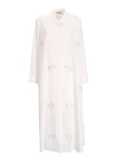 benaras by citrus dress womandouble palm long shirt - be24729 white