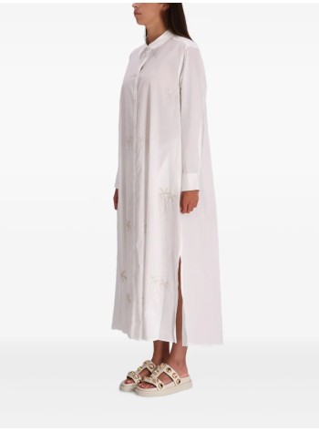 benaras by citrus dress womandouble palm long shirt - be24729 white 2