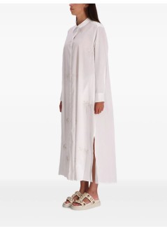 benaras by citrus dress womandouble palm long shirt - be24729 white