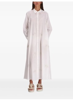 benaras by citrus dress womandouble palm long shirt - be24729 white