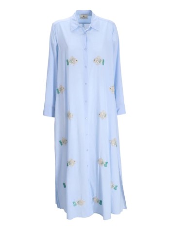 benaras by citrus dress womanfish long shirt - be24833 light blue
