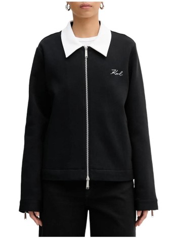 karl lagerfeld sweater womanrhinestone logo sweatshirt - b4w20007 999 2