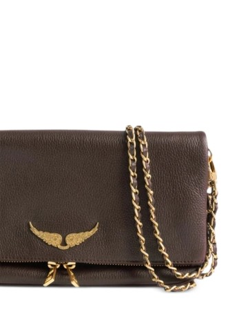 zadig & voltaire crossbody womanrock grained leather - lwba00001 219 2
