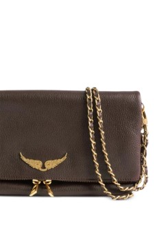 zadig & voltaire crossbody womanrock grained leather - lwba00001 219