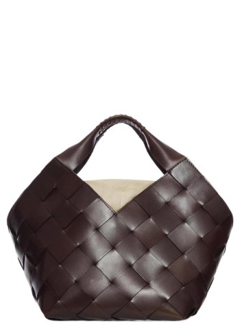 dragon diffusion handbag womanbotteghe - 8108 dark brown