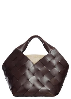 dragon diffusion handbag womanbotteghe - 8108 dark brown
