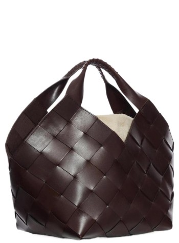 dragon diffusion handbag womanbotteghe - 8108 dark brown 2