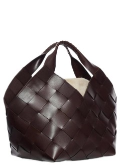 dragon diffusion handbag womanbotteghe - 8108 dark brown