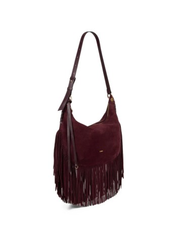 ba&sh handbag womanbag m suede swing fringes - 2h26hbms bordeaux 2