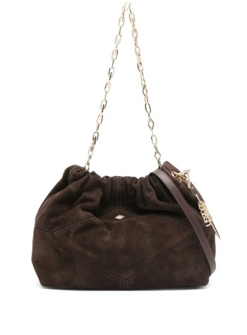 ba&sh handbag womanbag s suede mini june tote - 2h25mjts choco