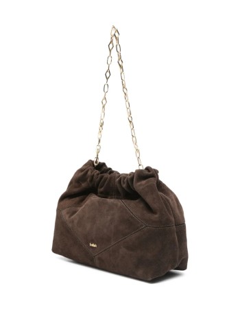 ba&sh handbag womanbag s suede mini june tote - 2h25mjts choco 2